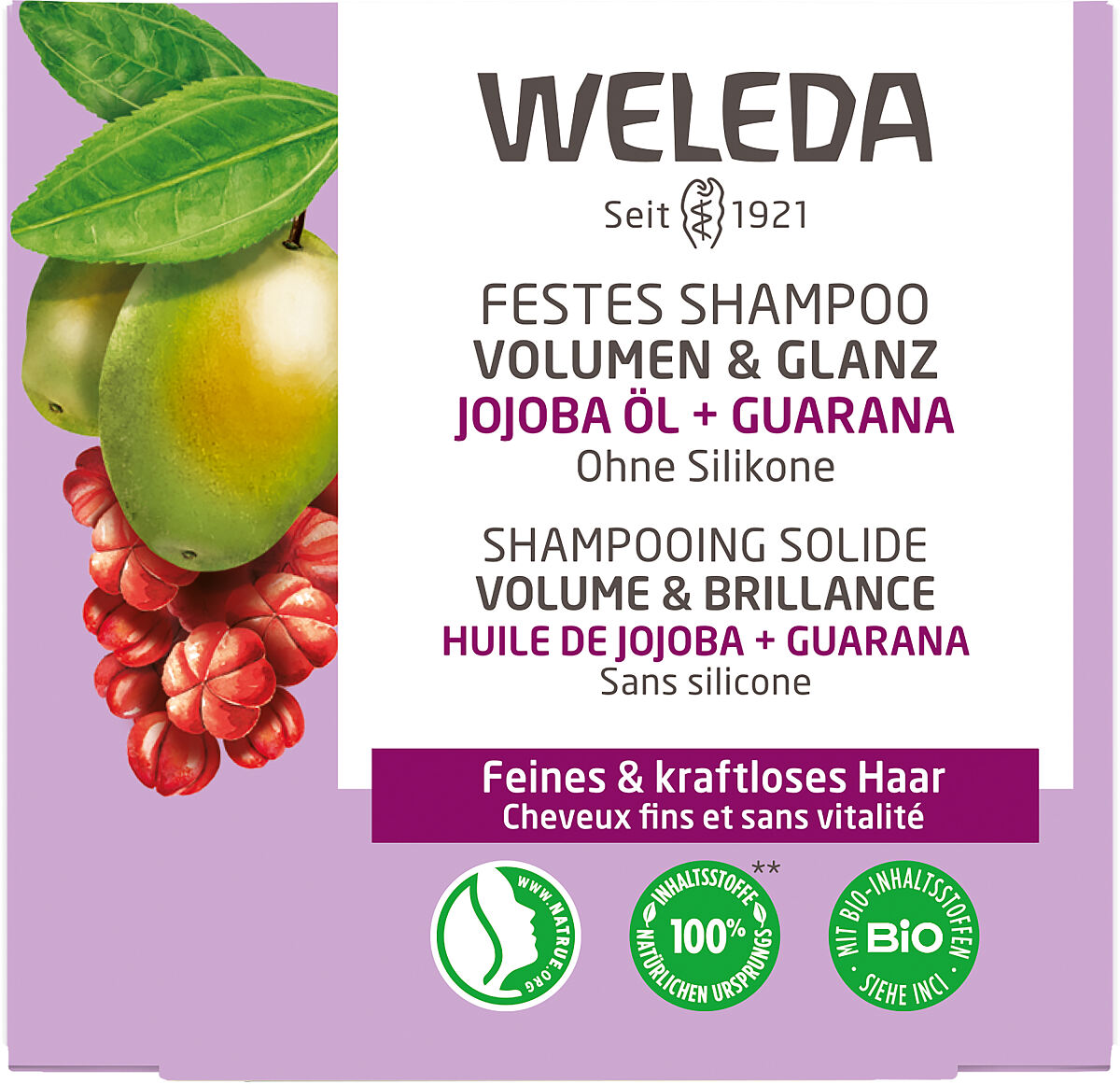 WELEDA_Festes Shampoo_Volumen & Glanz_50 g_UVP € 5,95