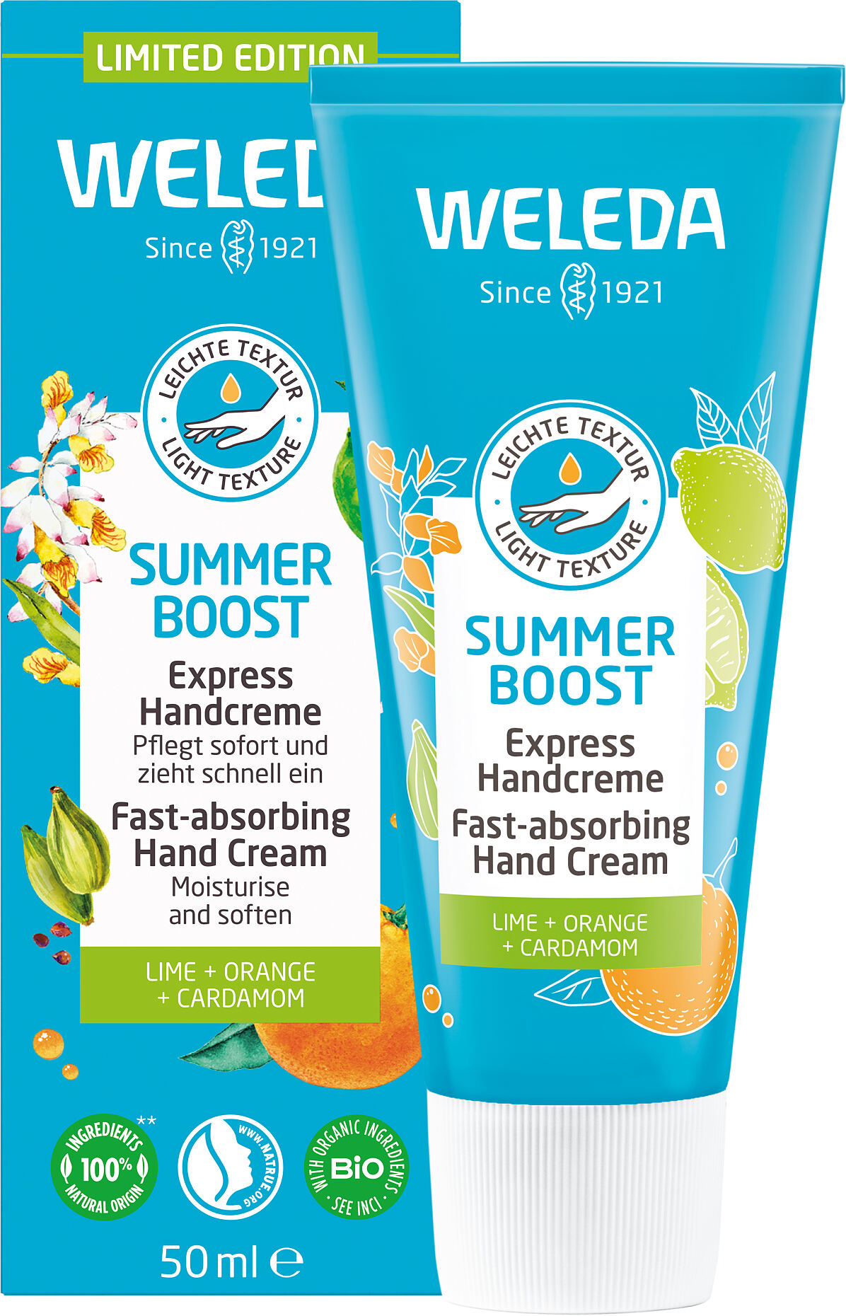 WELEDA_SUMMER BOOST_Express Handcreme_50 ml_UVP € 5,45