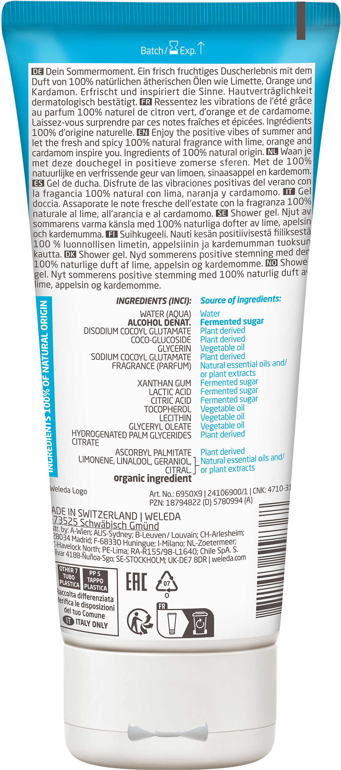 WELEDA_SUMMER BOOST_Aroma-Duschgel_200 ml_UVP € 6,95