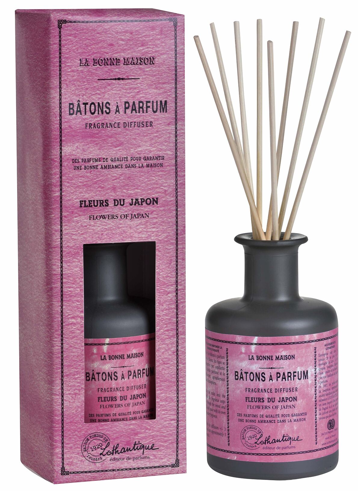 Salon Verde_Lothantique Raumduft mit Stäbchen Flowers of Japan_200 ml_UVP49,99