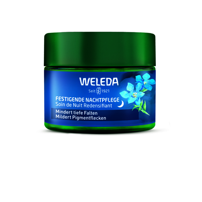 WELEDA ANTI-AGING-LINIE MIT BLAUEM ENZIAN & EDELWEIß FÜR REIFE HAUT_Festigende Nachtpflege