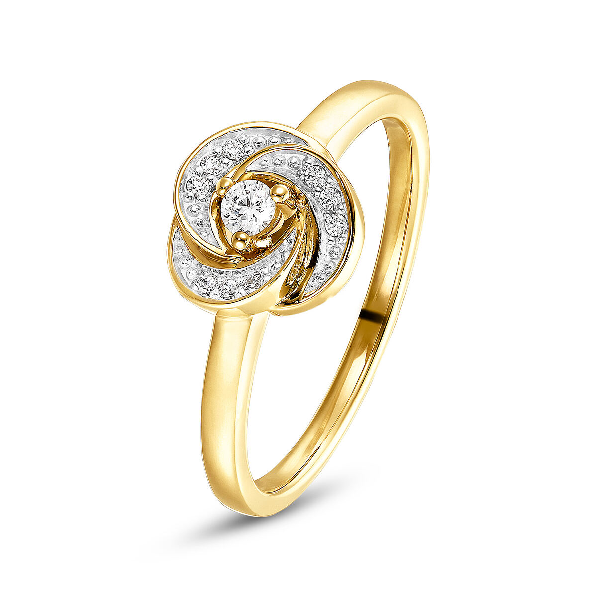 DJ_Diamant Ring Knoten Gold 585 bicolor_1149Eur_204616