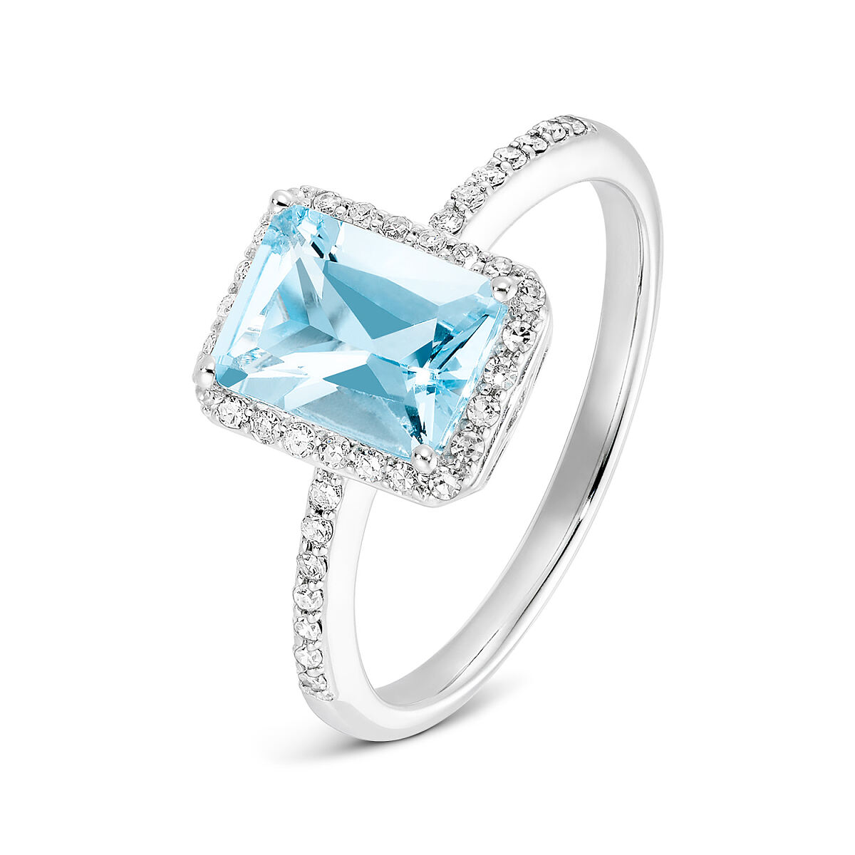 DJ_Diamant Aquamarin Ring Weißgold 585 1299,00 €