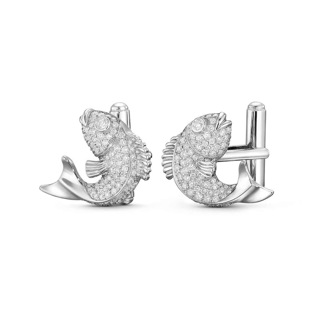 DJ Vintage Manschettenknoepfe Weißgold 750_Brillanten_zus_ca_1,20 ct 301-488896