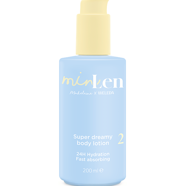 Weleda_minLen Super Dreamy Body Lotion_200ml_28,00 EUR_35,00 CHF