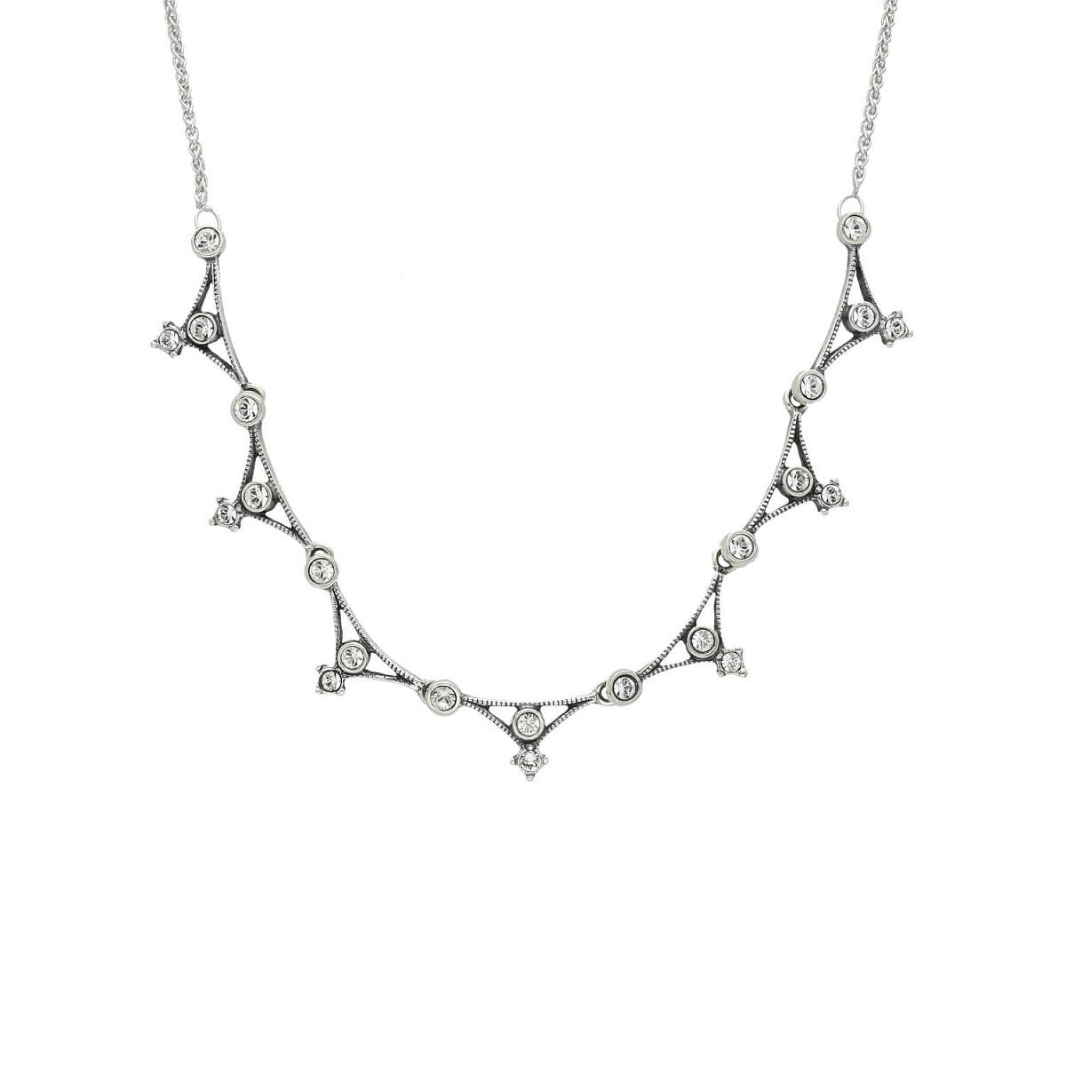 DJ_Timeless Classics_Collier Art Deco_Silber 925_Imitationssteine_185476