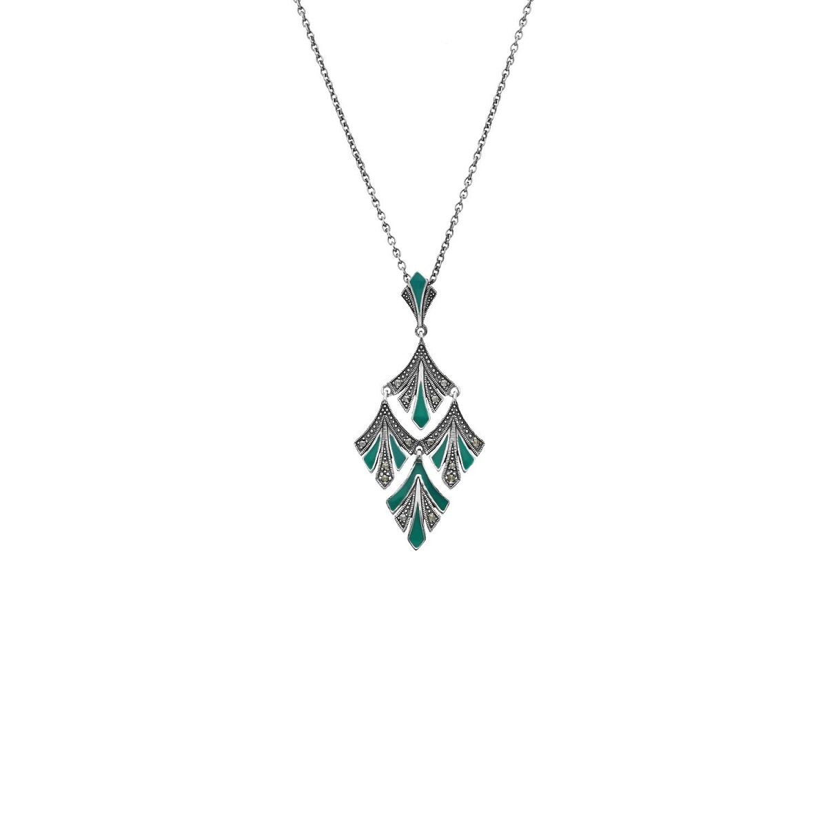 DJ_Wiener Moderne Forever_Markasit Collier_Silber 925_tlw. lackiert_201397