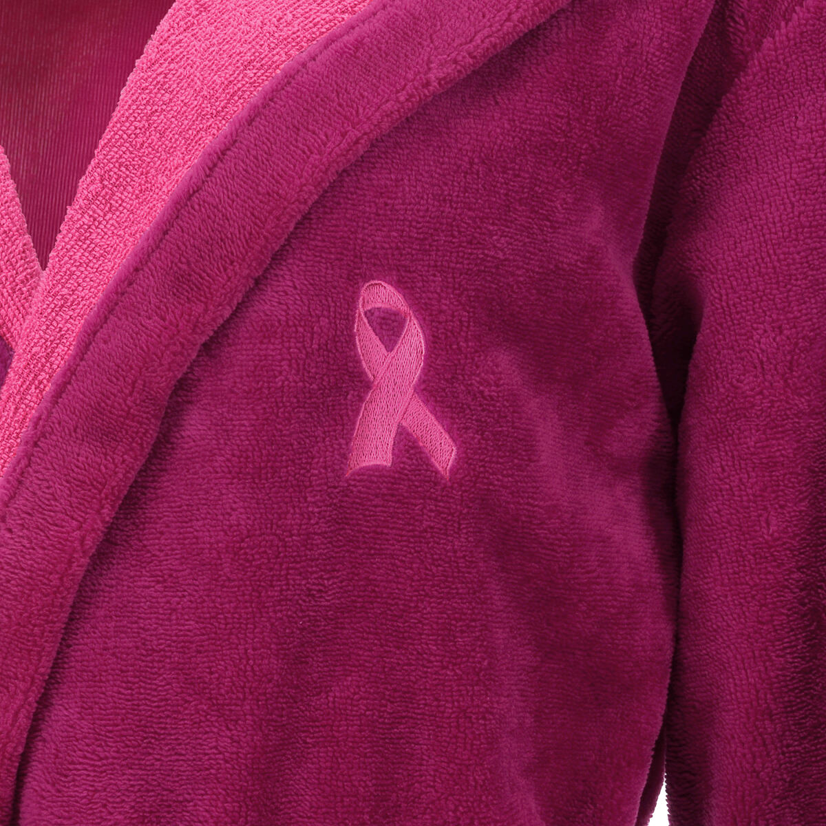 VOSSEN x Pink Ribbon Bademantel  cranberry