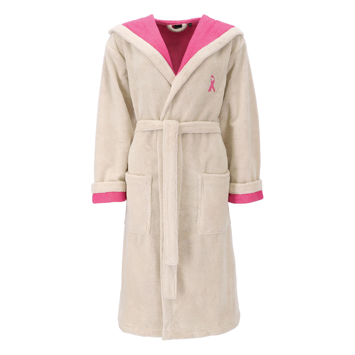 VOSSEN x Pink Ribbon Bademantel sand