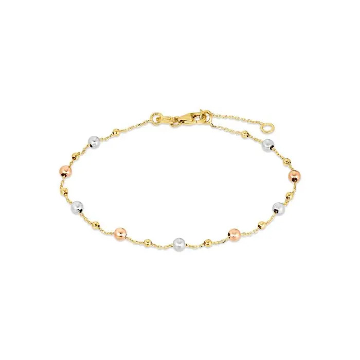 DJ_sh!ne_Armkette_„Kügelchen“_Gold_585_tricolor_ 2529248