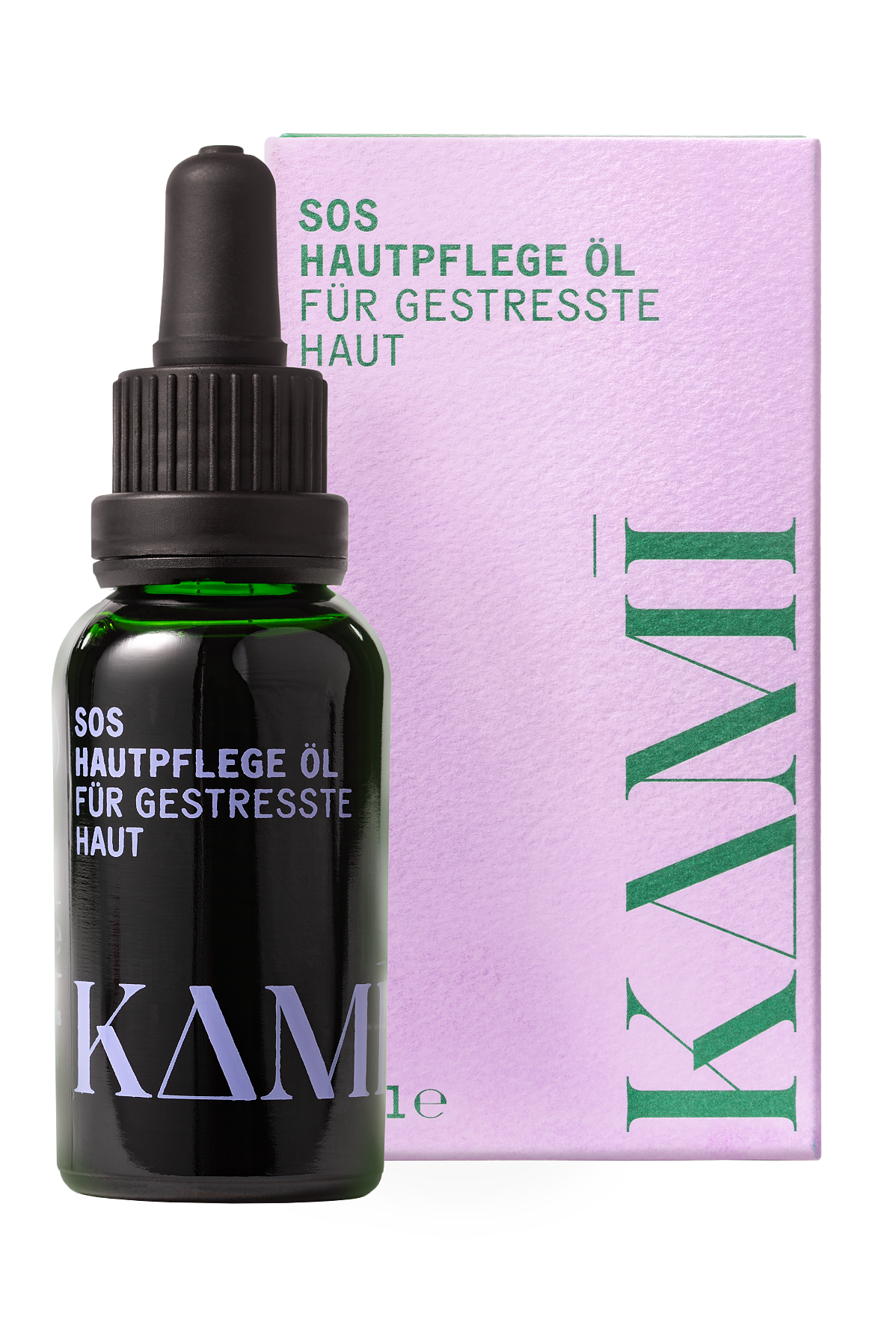 KAMI SOS Hautpflegeöl 30ml Flasche mit Karton Freisteller hirise 2