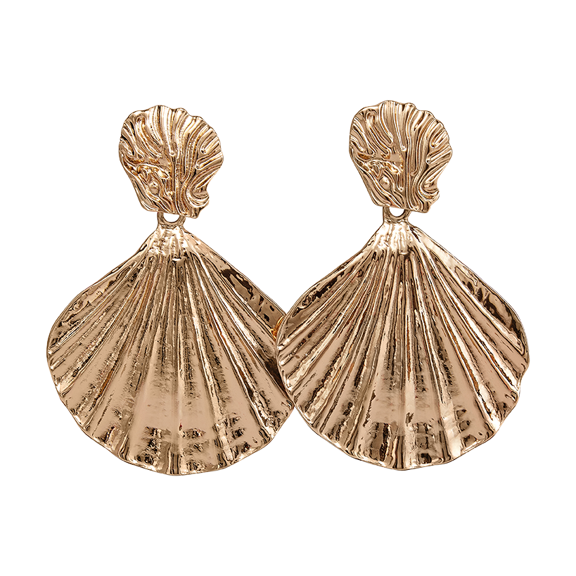 TK Maxx - Damen - Goldene Muschel-Ohrringe €12,99