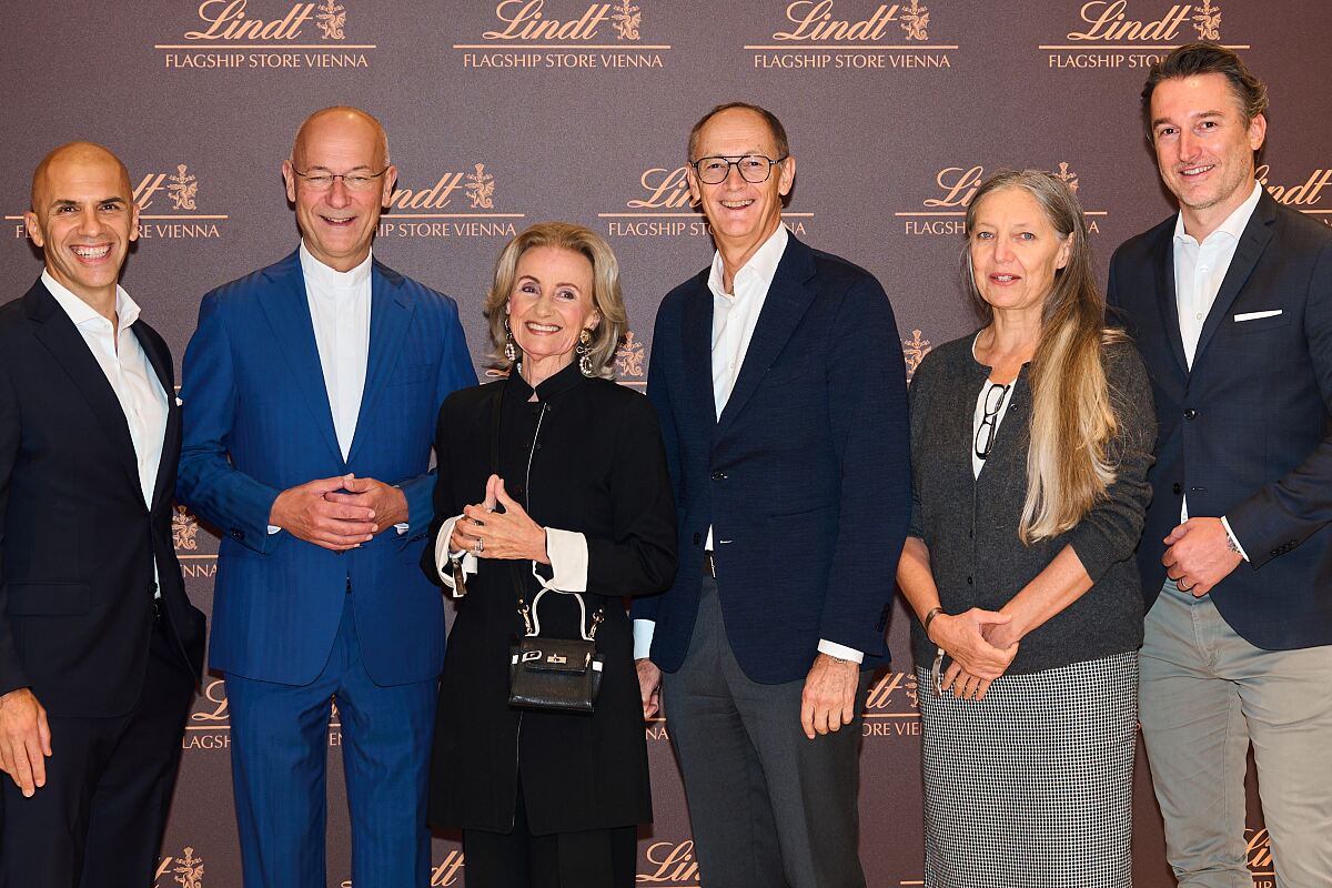 Lindt Flagship Store_Vienna Ali Kulein, Toni Faber, Elisabeth Gürtler, Dr. Adalbert Lechner, Patricia Davis, Michal Spiller