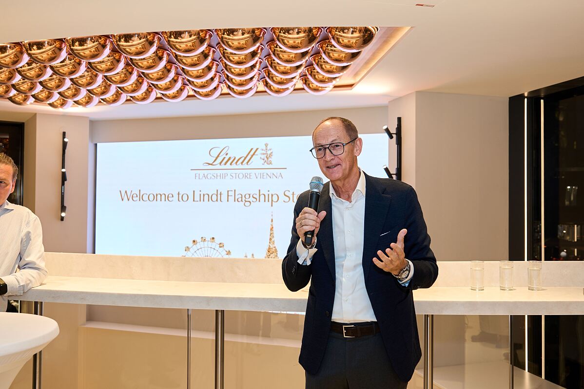 Lindt Flagship Store Vienna Dr Adalbert Lechner Group CEO Lindt (c) Eszter Czenki