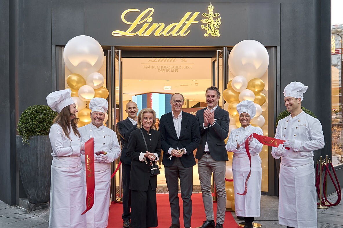 Lindt Flagship Store Vienna Ali Kulein, Elisabeth Gürtler, Adalbert Lechner, Michal Spiller(c) Eszter Czenki