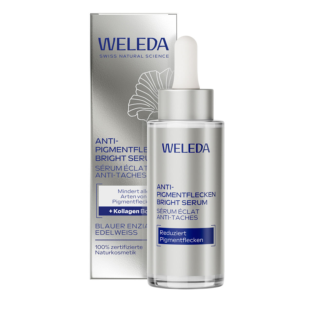 WELEDA_Anti-Pigmentflecken Bright Serum Blauer Enzian & Edelweiss_30ml_27,95€ 