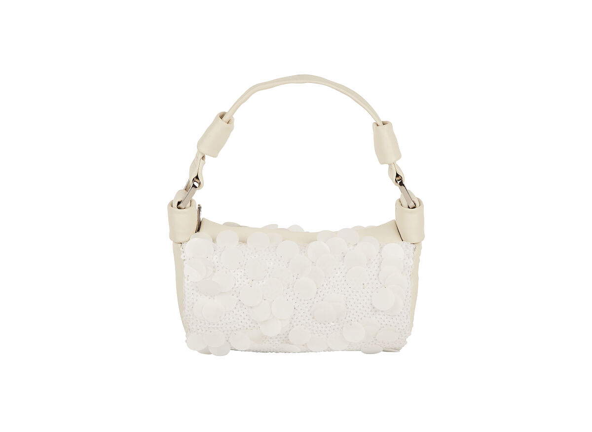 Unter100€_TK Maxx - Weiße Pailettentasche €64,99