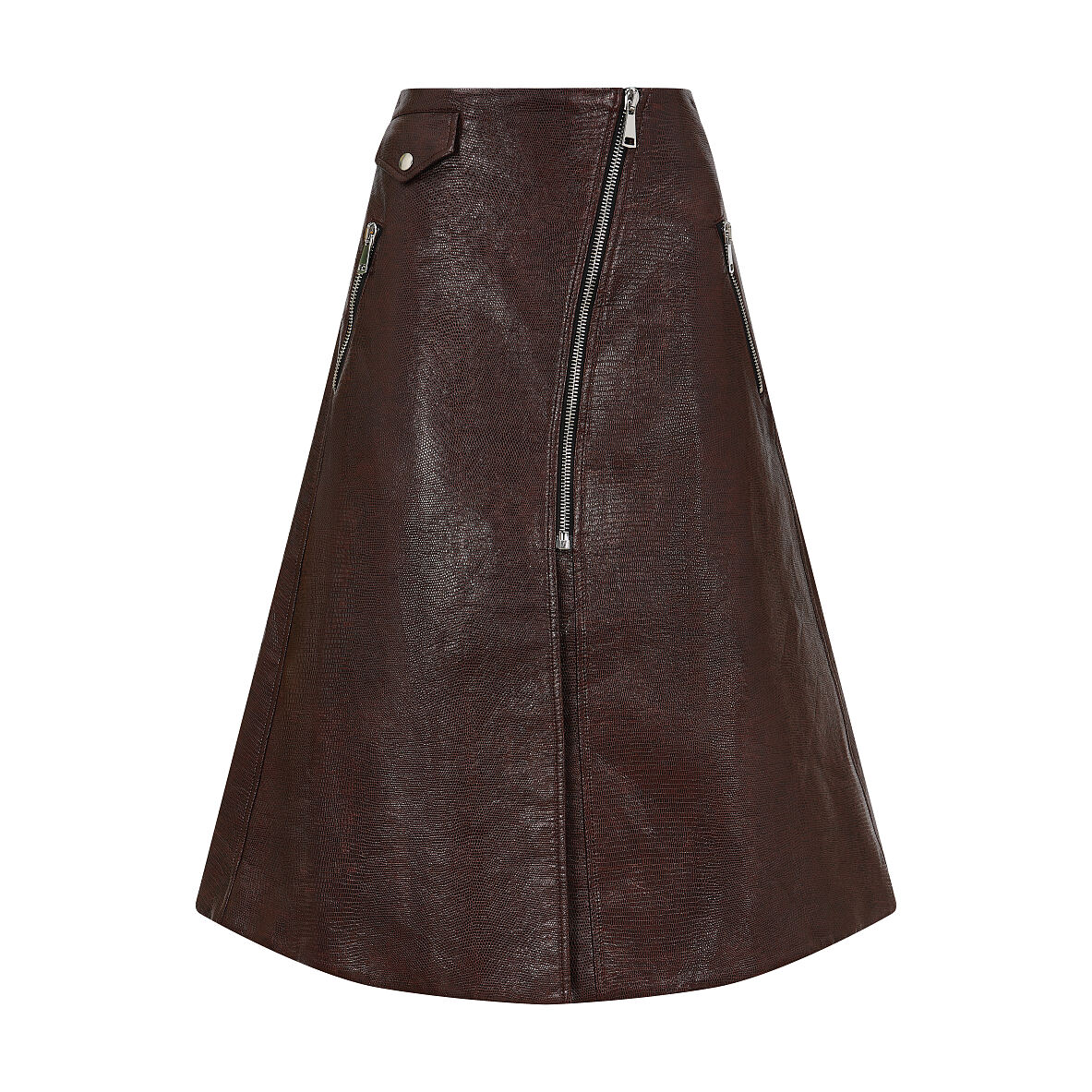 Unter50€_TKMaxx_Brauner Kunstleder Rock €39,99