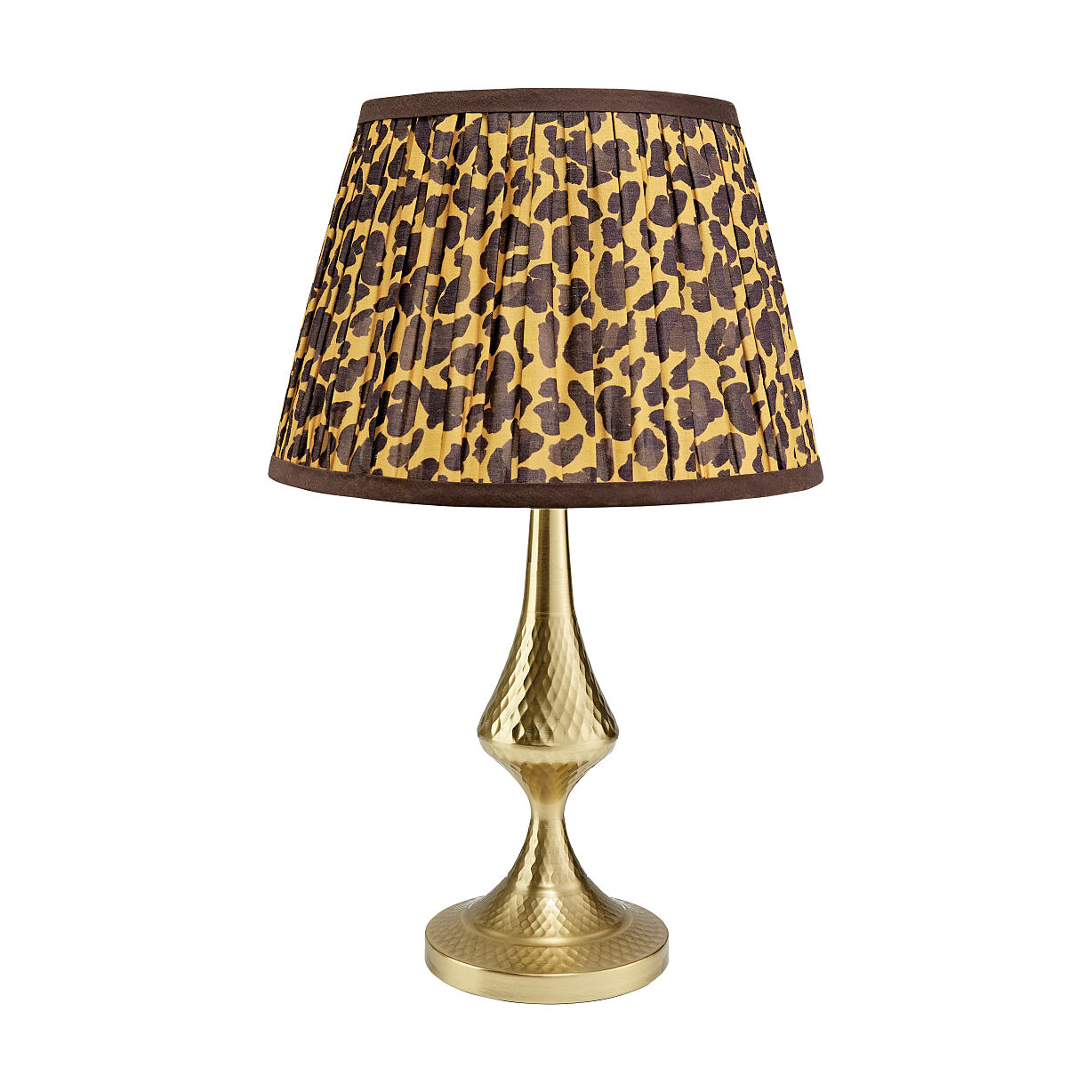 Unter50€_TKMaxx_Goldene Tischlampe Mit Animalprint Schirm €28,99