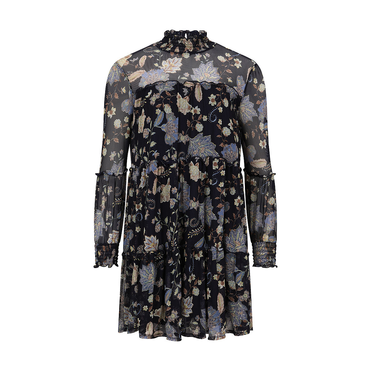 Unter30€_TK Maxx_BlauesMidiKleidMitBlumenmuster_24.99