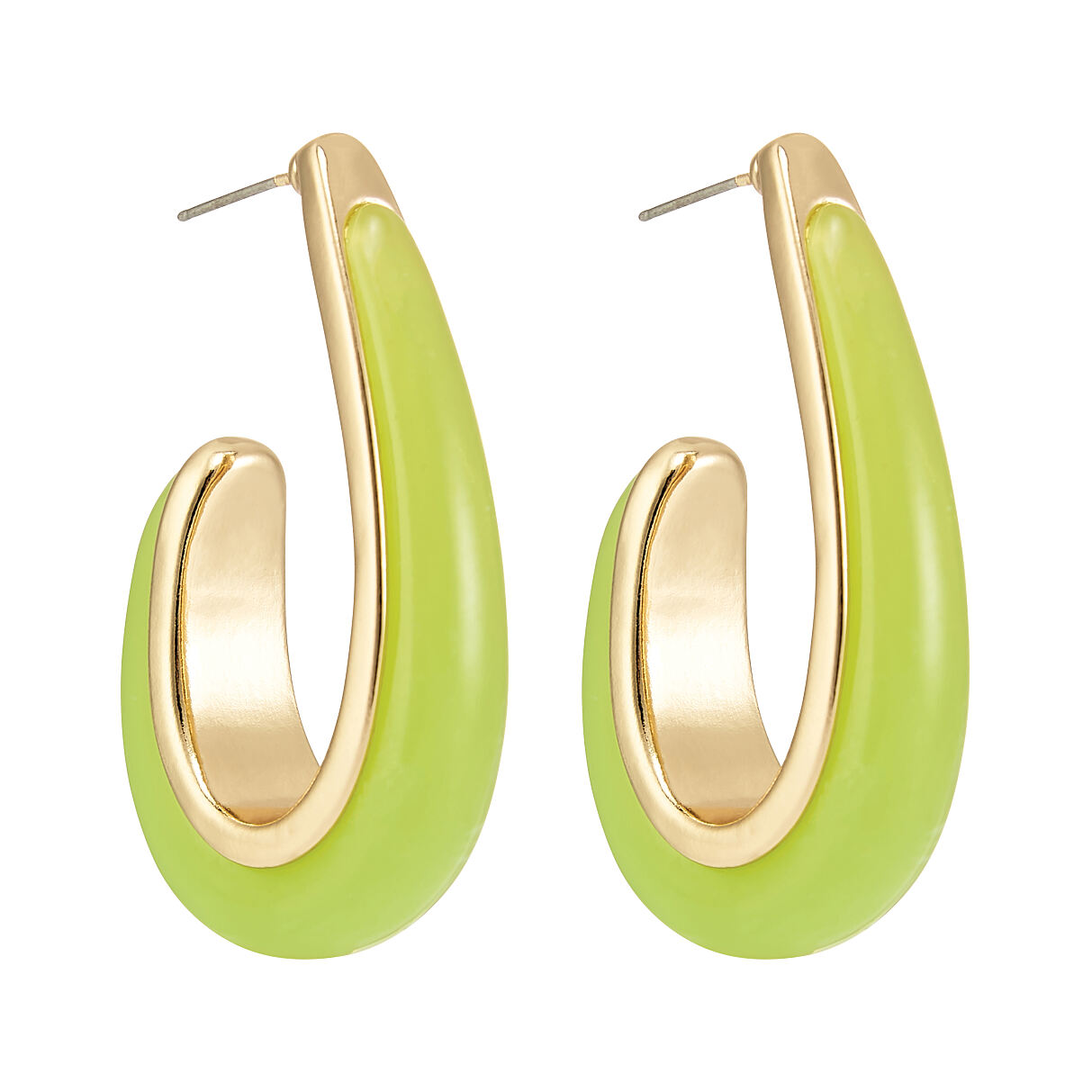 Unter10€_TK Maxx_GrüneGoldeneC-Hoop-Ohrringe_9.99