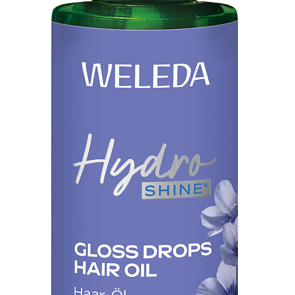 WELEDA_Hydra Shine_Gloss Drops Haar-Öl Alpen-Lein_ 30ml_UVP 9,95€