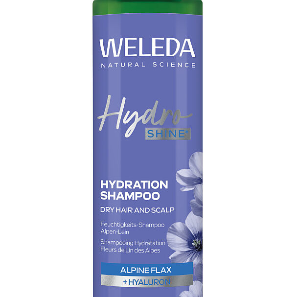 WELEDA_Hydra Shine_Feuchtigkeits-Shampoo Alpen-Lein_ 250ml_UVP 6,95€