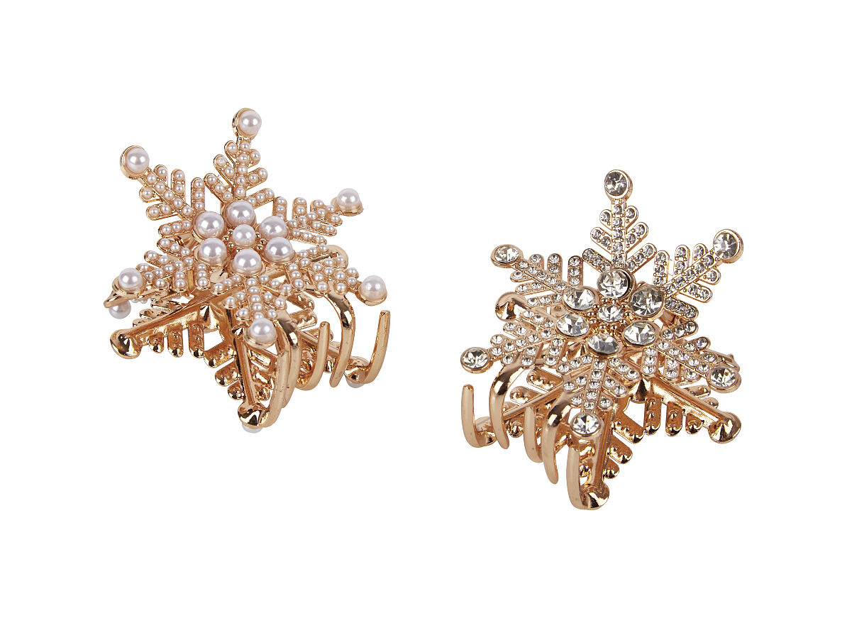 TK Maxx – Goldene Weihnachts-Haarclips €5,99