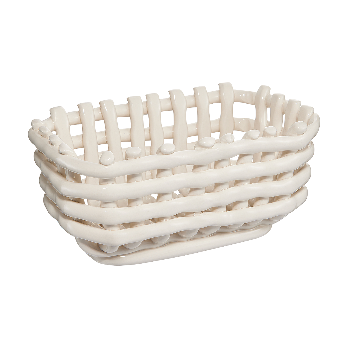 TK Maxx - Gewebter Porzellan-Korb weiß €16,99