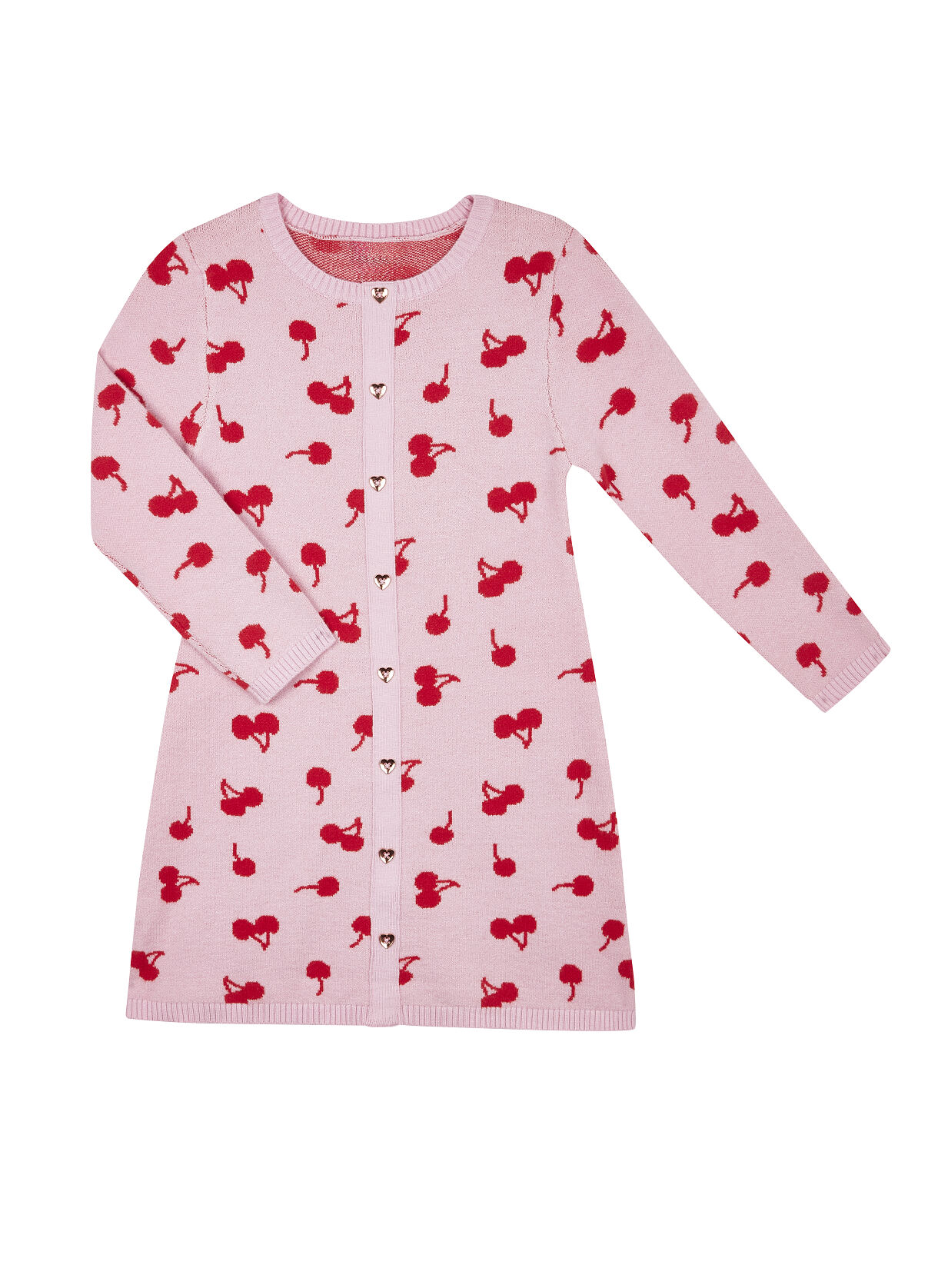 TK Maxx – Pinkes Kleid mit Kirschmuster €12,99