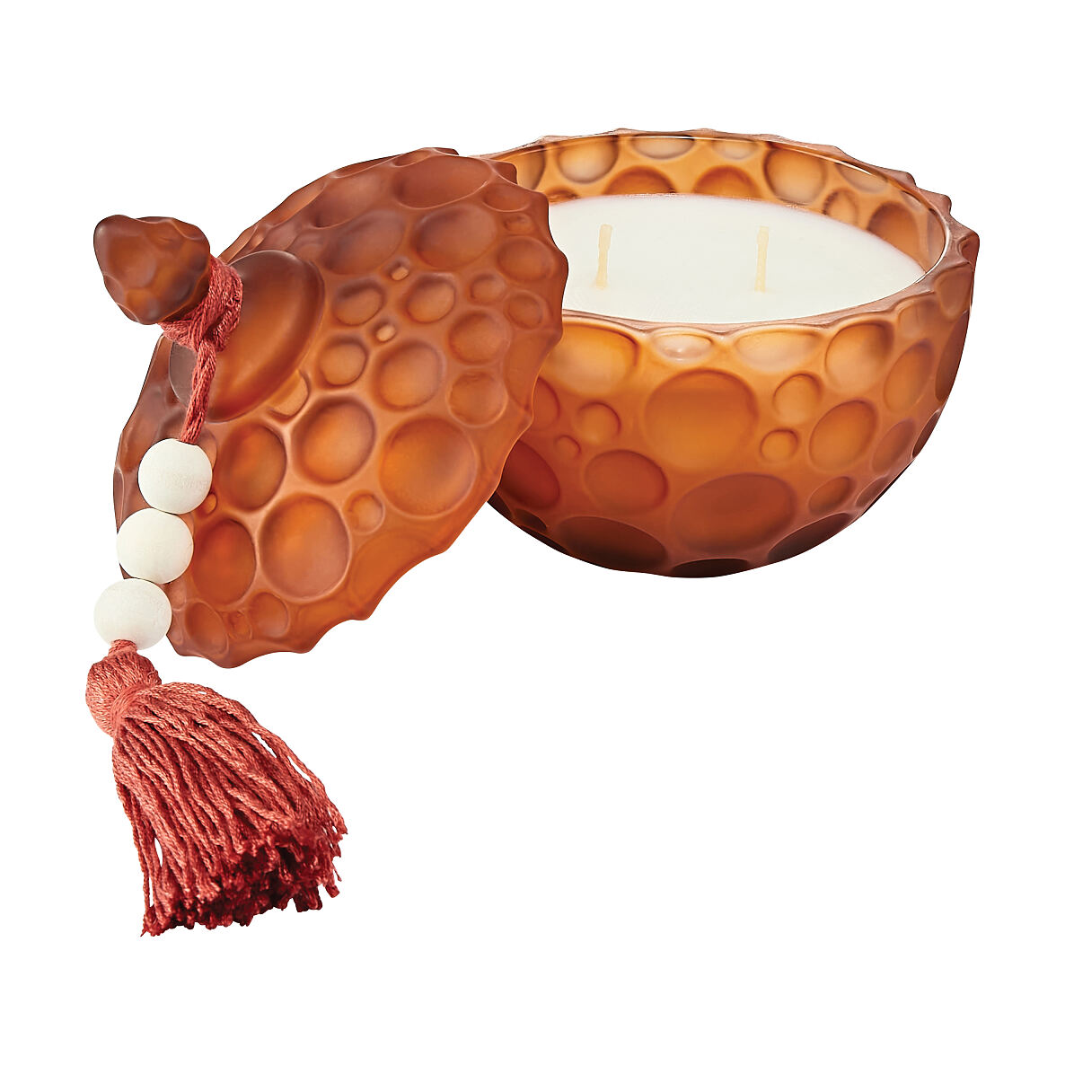 TK Maxx -Duftkerze mit Glasdeckel orange_€6,99