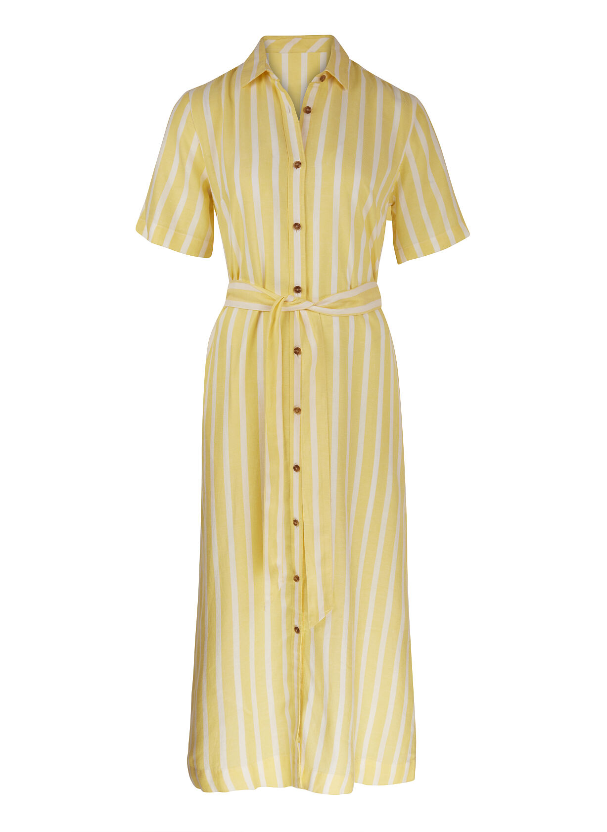 TK Maxx_Damen_ gelb weiß gestreiftes Kleid 59,99€