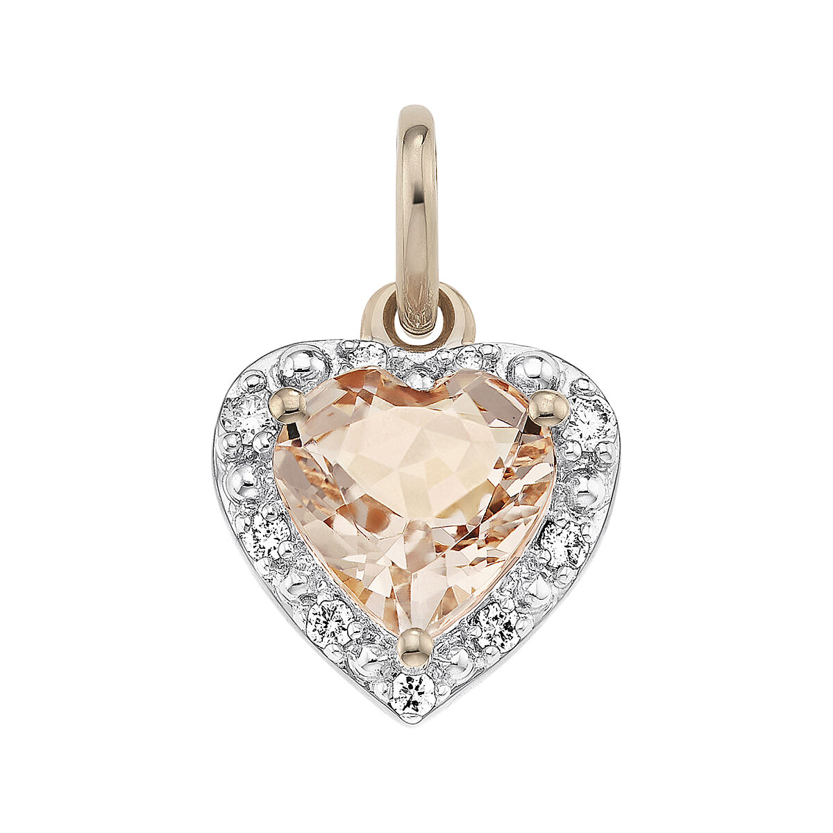 ESbD_Endless Love Brillant Morganit Anhänger Soft Peach 2686465