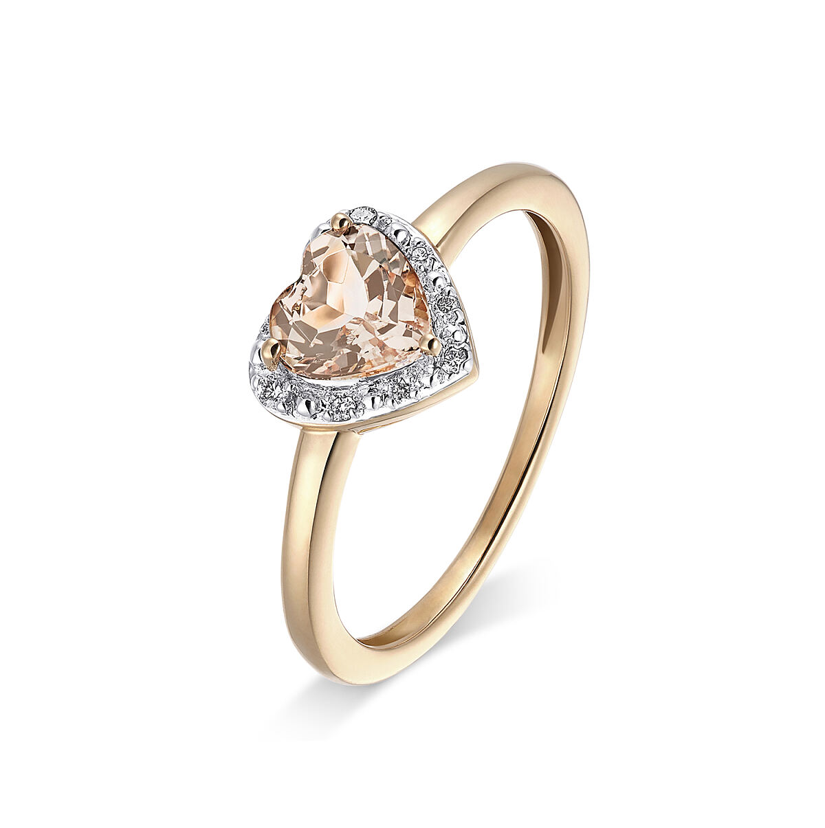 ESbD_Endless Love Brillant Morganit Ring Roségold  Soft Peach Artikelnr. 2686505