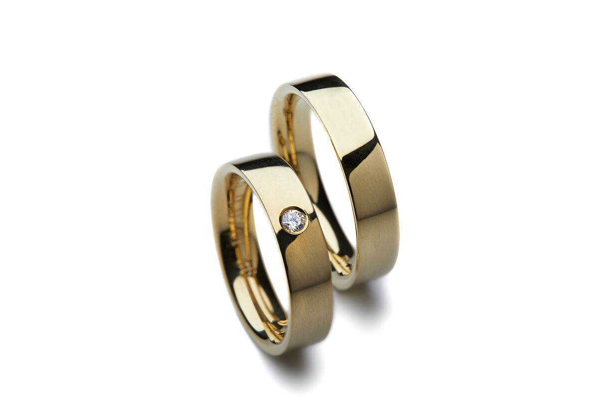 ESbD_Ringpaar gelbgold poliert
