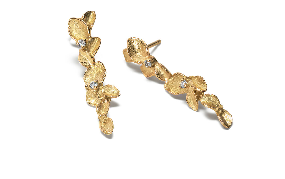 ESbD_WINDSPIEL Ohrhänger Gelbgold mit Brillanten 00155781